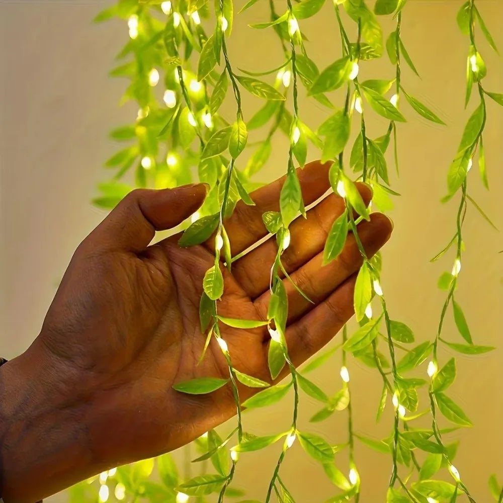 2M 20 LED Willow Fairy Light Vine – Artificial Flower Decor