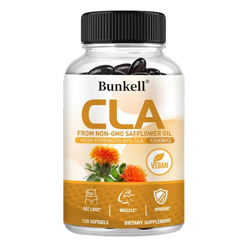 CLA 1000mg Supplement – 80% Active CLA from Safflower Oil CLA Supplement Oasis Select 120 count-1 bottle