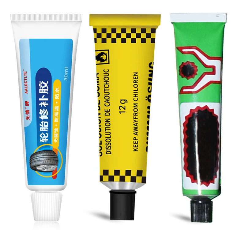 Car Tyre Repair Instant Car Tire Repair Glue Liquid Strong Rubber Glues Wear-resistant Rubber Non-corrosive Adhesive Glue Black Oasis Select