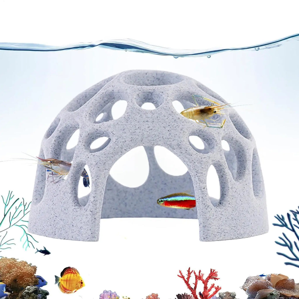 Aquarium Cave Fish Shrimps Shelter House Hides Aquarium Decoration Small Fish Hiding Tools Fish Resting Place Aquarium supplies Oasis Select