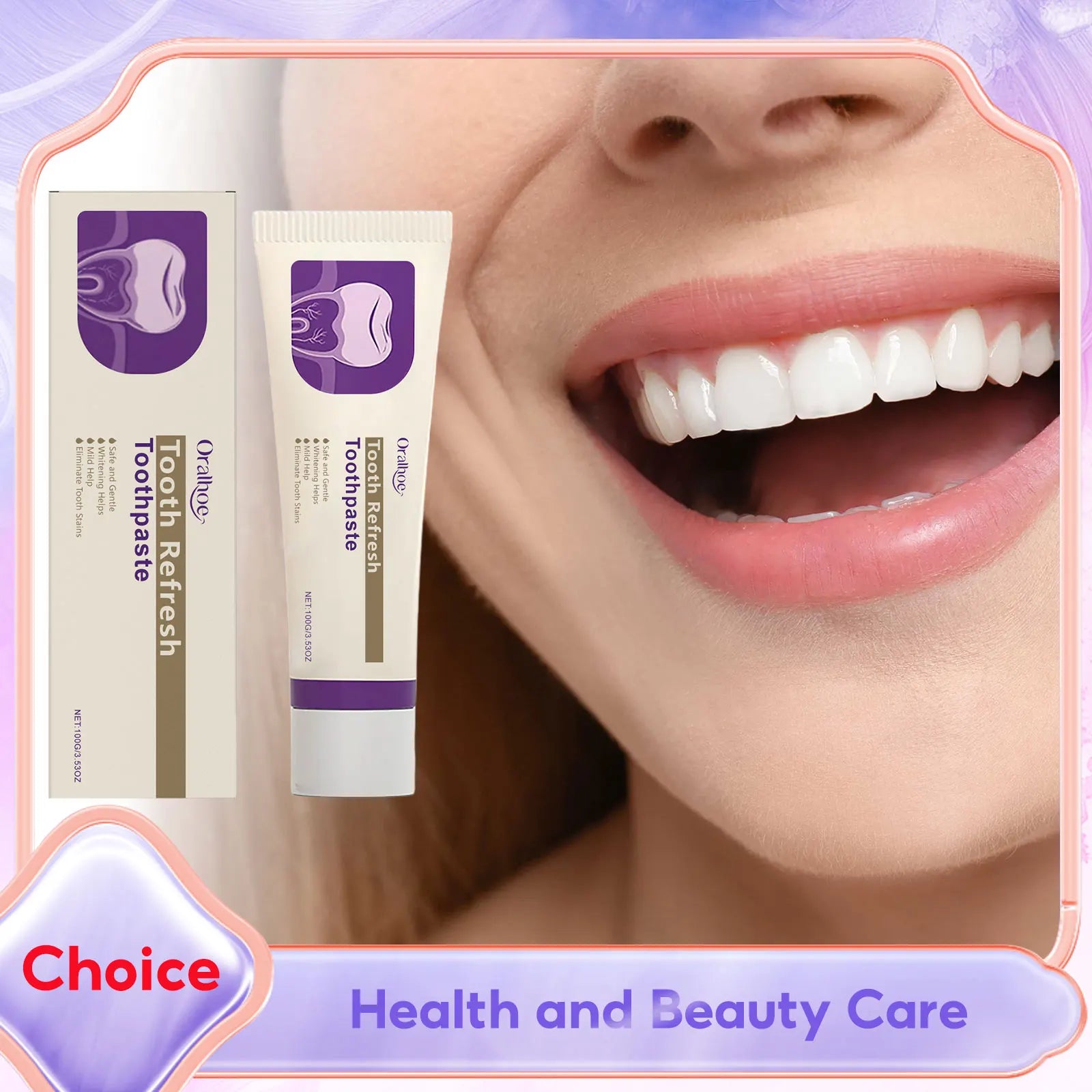 Oralhoe Whitening Toothpaste – Stain Removal & Mint Fresh