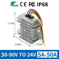36V 48V 54V 60V 72V to 24V 20A 30A 25A 40A 50A 5A 10A 15A DC Step Down Voltage Buck Converter Regulator 72 Volt to 24 Volt Oasis Select 48V 60V 72V (40-90V) 24V 30A