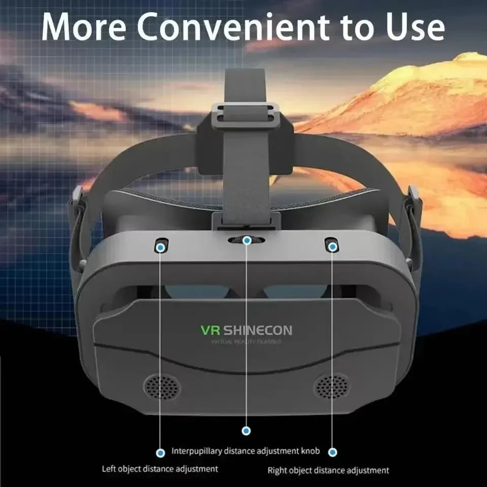 3D VR Headset Goggles for iOS & Android Smartphones | 110° FOV