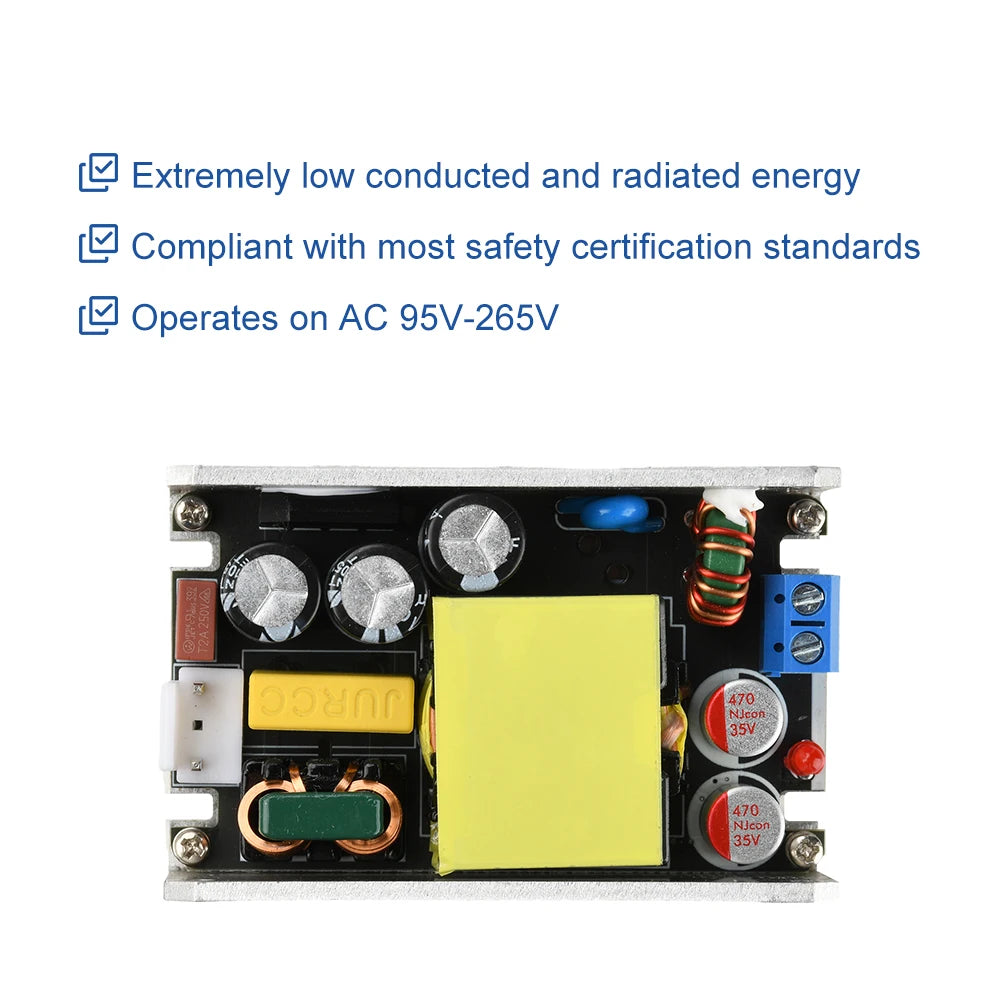 AC To DC 12V/24V Gallium Nitride Switching Power Supply Board 12V 6A 24V 4A Isolated Switching 100W Buck Converter Module Oasis Select