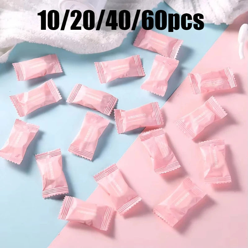 10/30/60pcs Disposable Compressed Towel Portable Comfortable For Outdoor Travel Water Wet Towel Expandable Cotton Water Wet Wipe Oasis Select