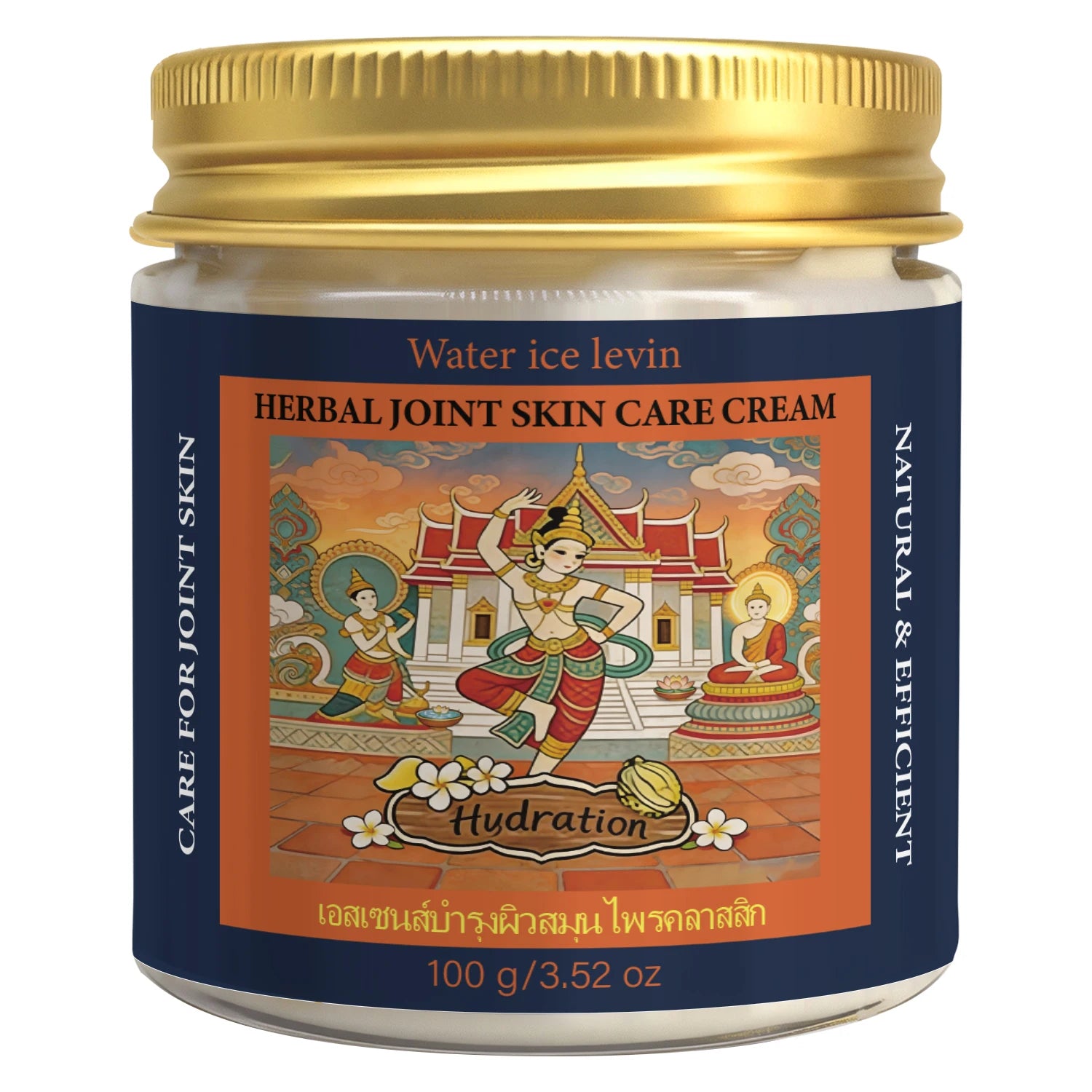 Herbal Joint Care Body Cream – Thai Formula, Moisturizing & Firming Herbal Body Cream Oasis Select dark blue 100g