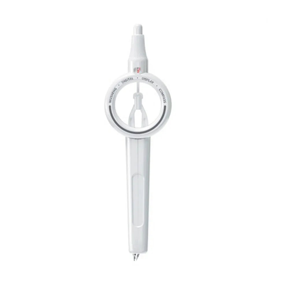 Digital Display Press Compass Ruler Primary School Exam Specific Junior High School Compass Drawing Tool Oasis Select White