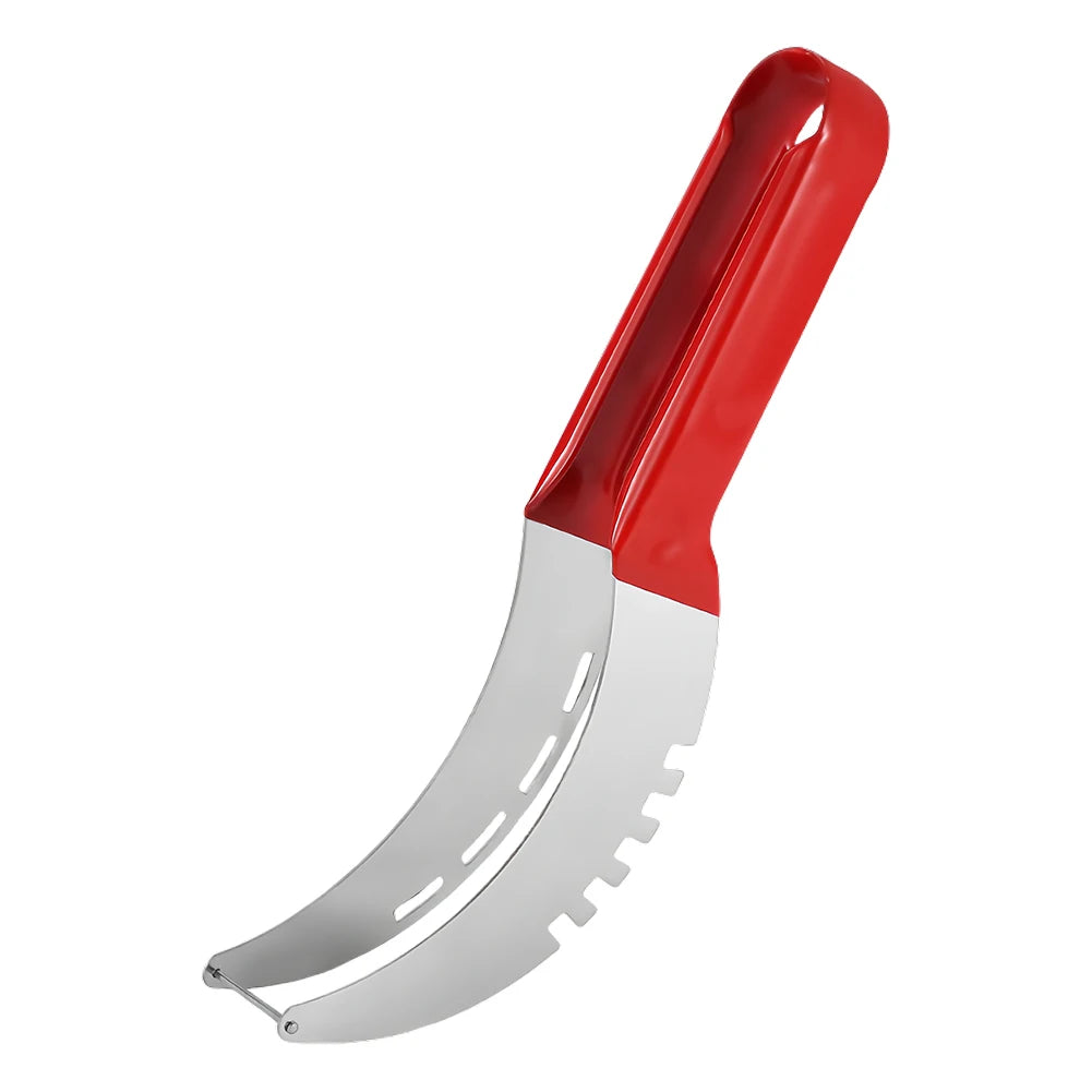 Stainless Steel Safe Efficient Watermelon Slicer Server with Non-Slip Handle Fruit Slicer Cutter Fruit Corer Cutter Fruit Tools Oasis Select Red spain