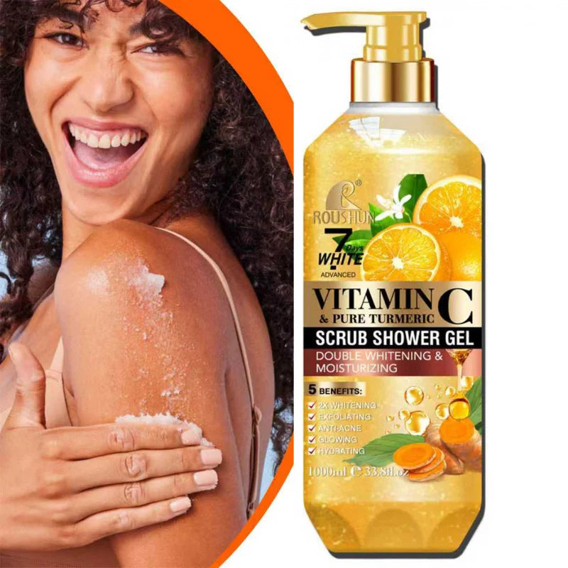 ROUSHUN Vitamin C Turmeric Scrub Shower Gel 1000ml