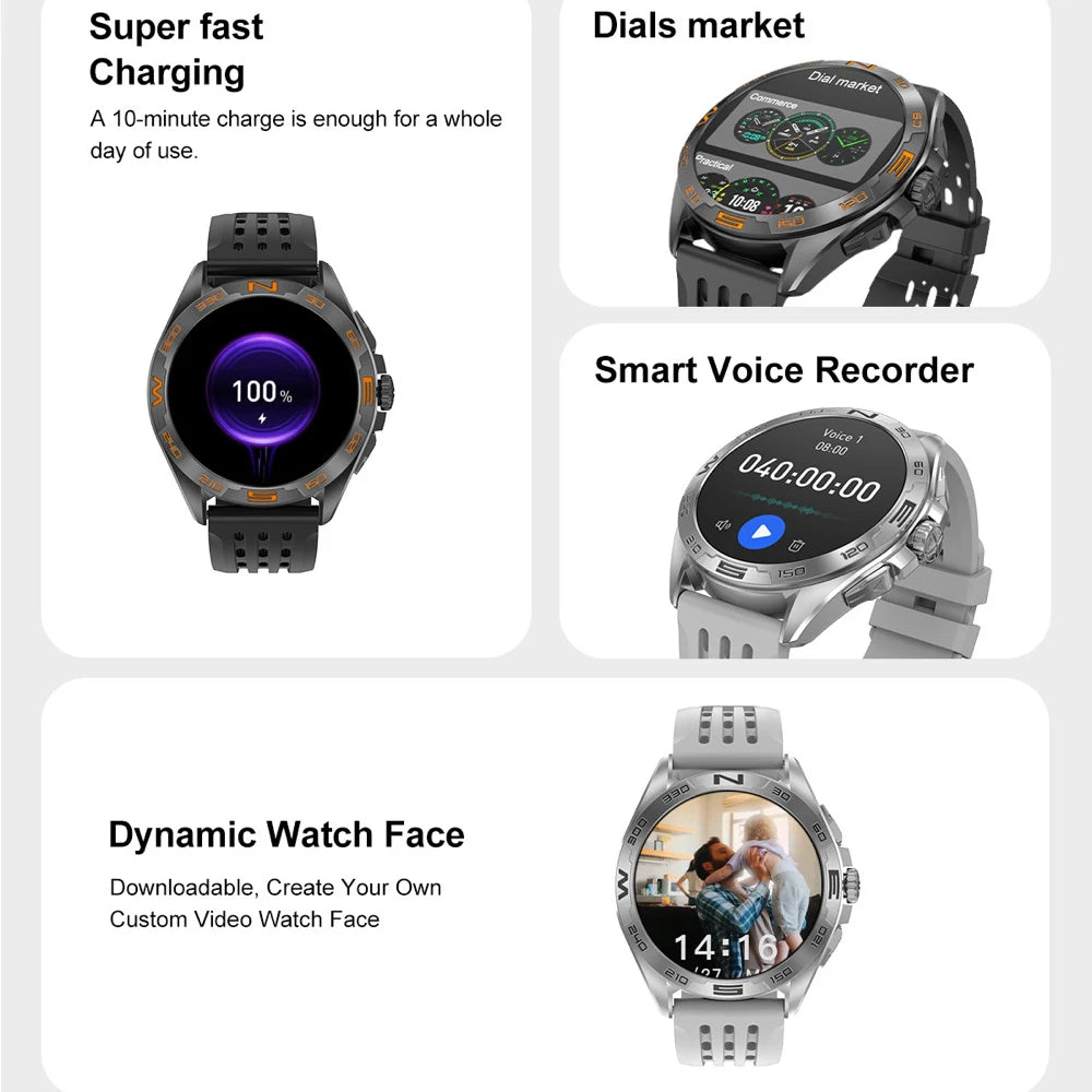 BT Call APP Download Smartwatch 4GB Memory Map Local Music Playback Sound Recording Smart Watch Men Women Sports Health Monitor Oasis Select