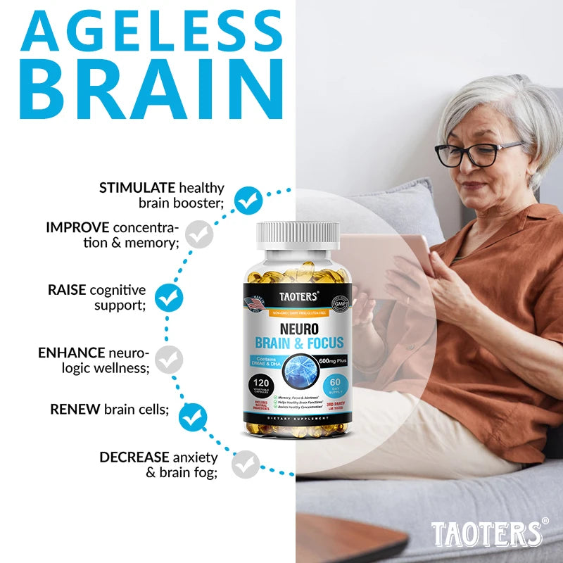 Balincer Brain & Focus Formula | Memory Booster with B Vitamins Brain Health Supplement Oasis Select