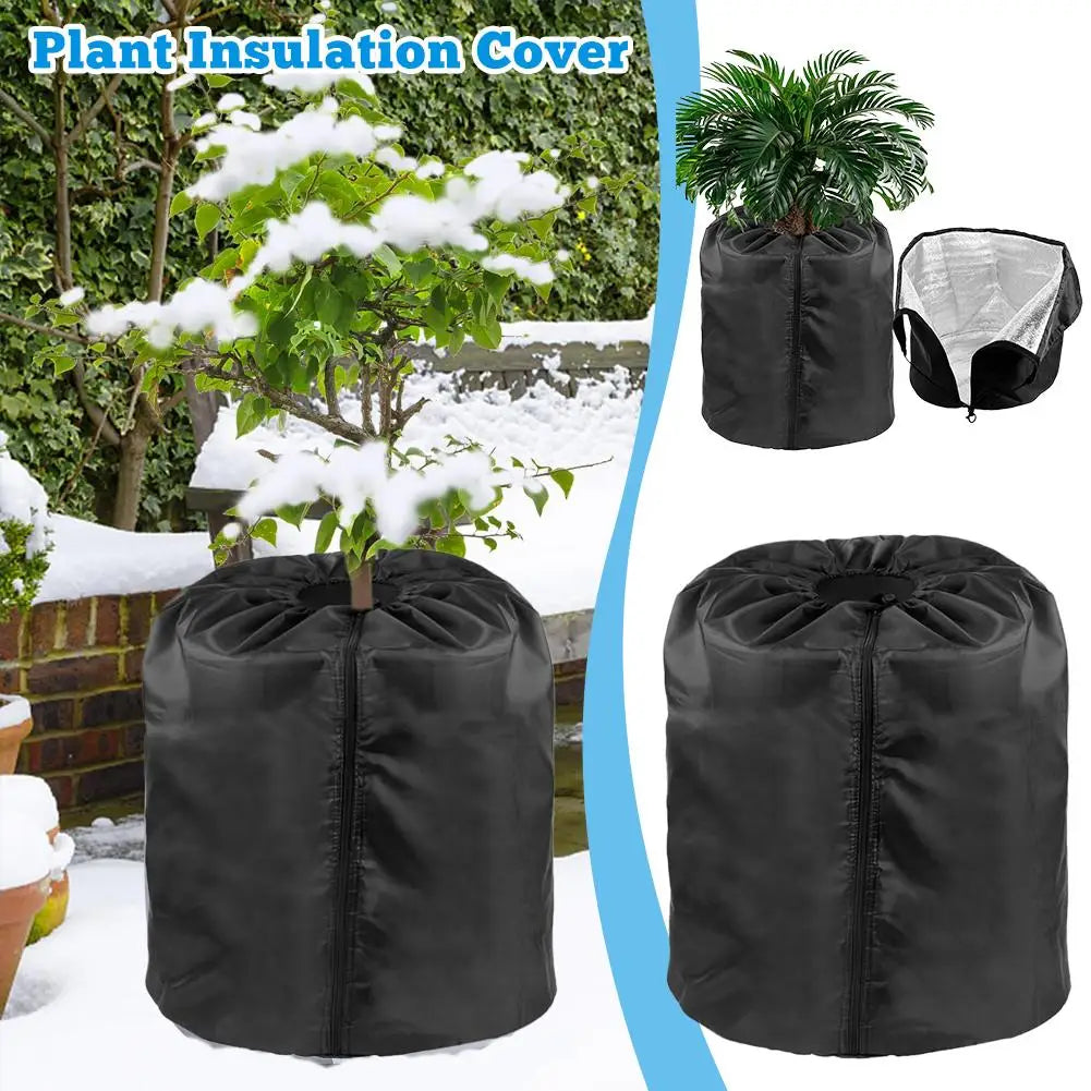 Reusable Winter Plant Frost Cover - Cold Weather Pot Jacket Breathable Bug Proof Insulation for Trees Flower Pots Shrubs Oasis Select