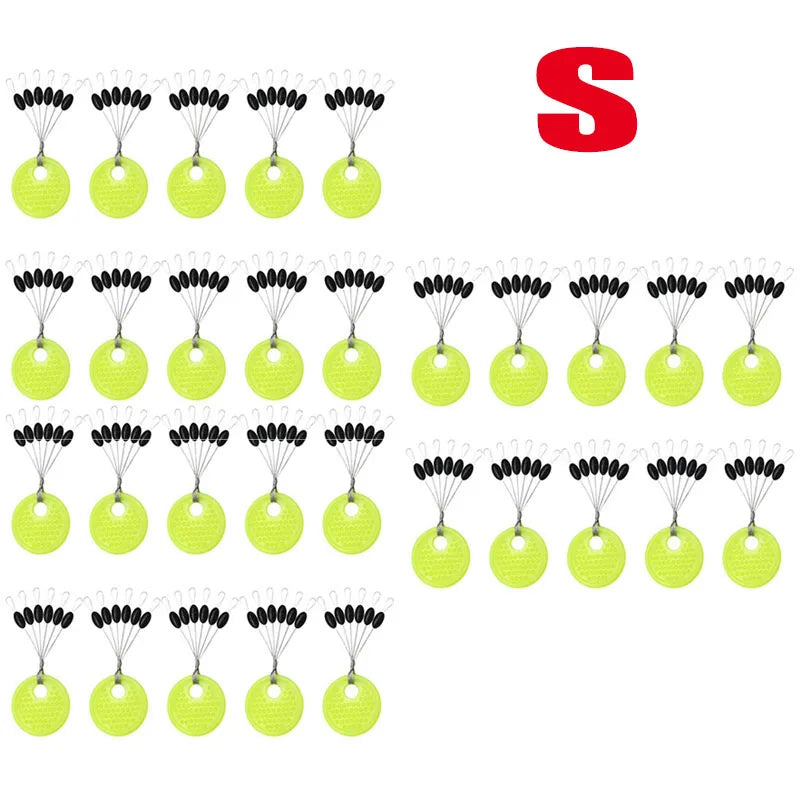 10-40Groups Space Beans Rubber Carp Fishing Equipment Black Rubber Oval Stopper Fishing Float Fishing Bobber Float Line Stops Oasis Select S-30 Groups