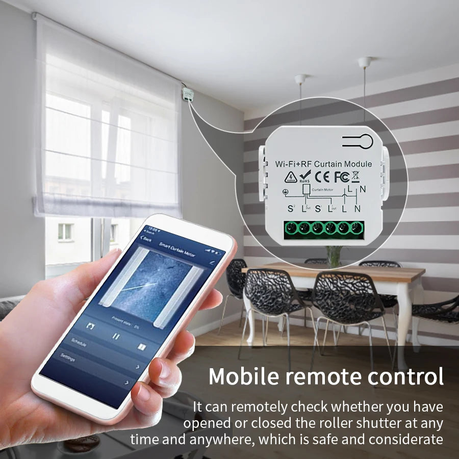 Tuya WiFi Smart Curtain Switch Controllers Roller Blinds Shutter Motor Smart Life APP Remote Control Alexa Google Home Voice Con Oasis Select