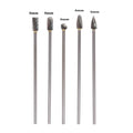5pcs Rotary Rasp File Carving Grinder Abrasive Tools 3x6x100mm Long Single Cut For Solid Carbide Rotary Burrs Set Rotary Tools Oasis Select 5pcs