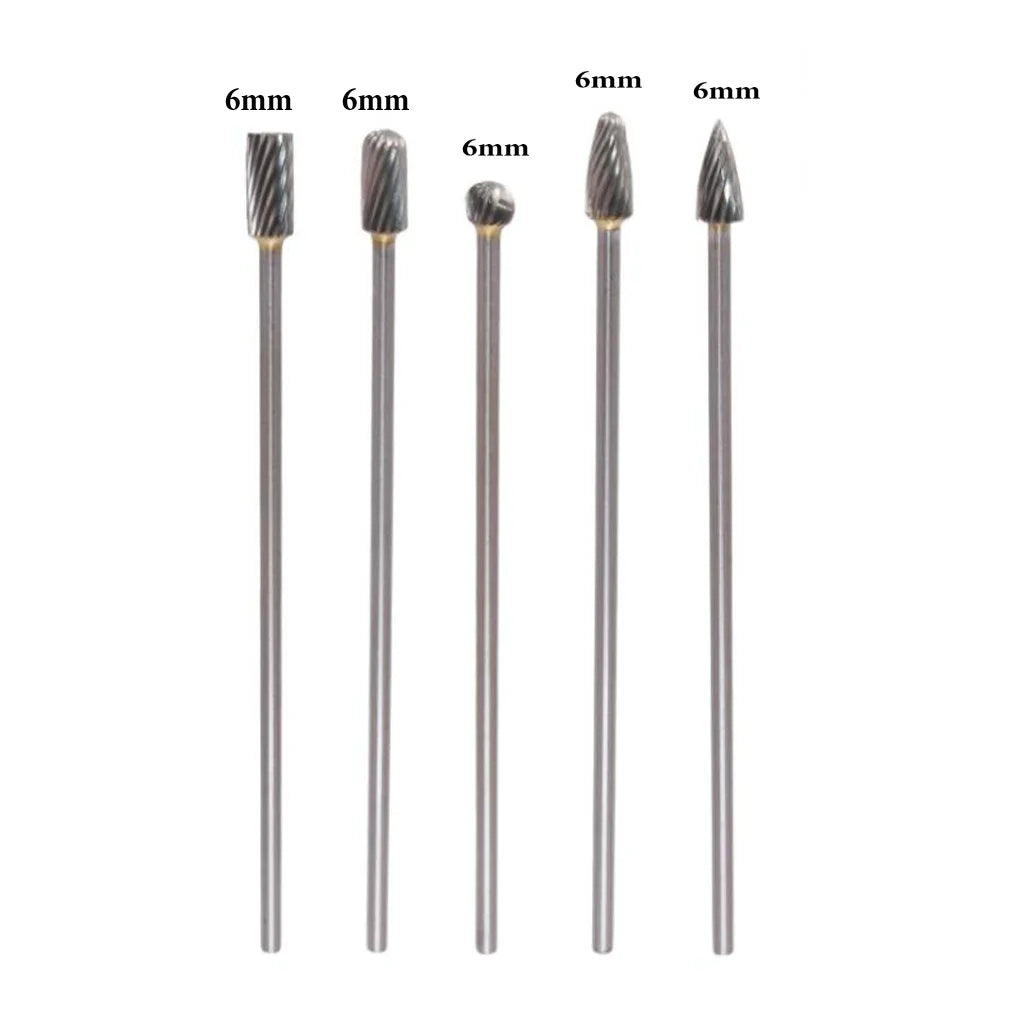 5pcs Rotary Rasp File Carving Grinder Abrasive Tools 3x6x100mm Long Single Cut For Solid Carbide Rotary Burrs Set Rotary Tools Oasis Select 5pcs