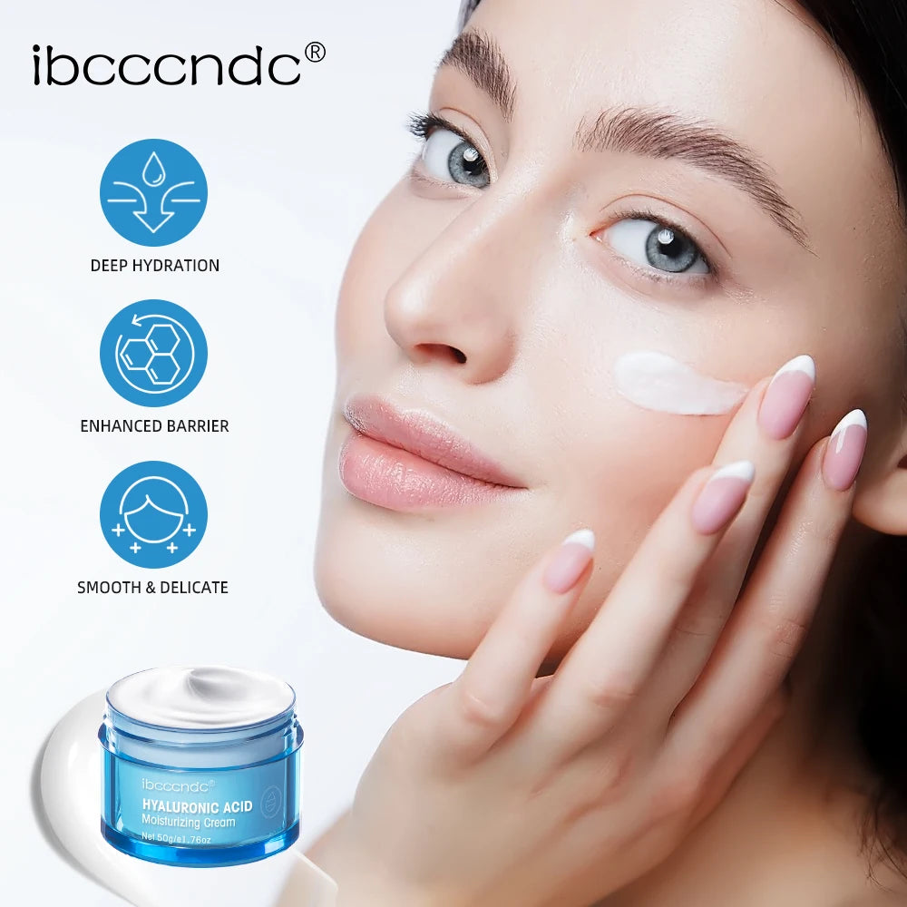 Hyaluronic Acid Moisturizing Cream For Normal-to-dry Skin Moisturizing Nourishing Face Body Men Women Skin Care Products 50ML Oasis Select