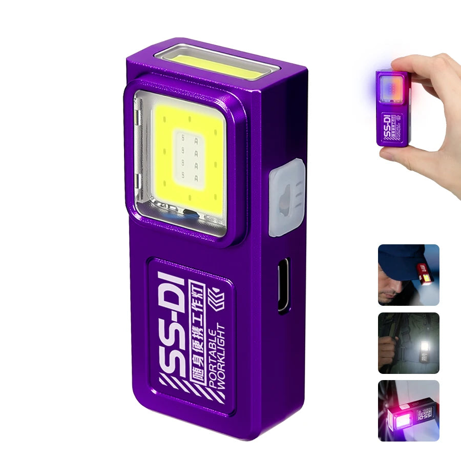 Rechargeable LED Keychain Flashlight – Waterproof Mini Torch
