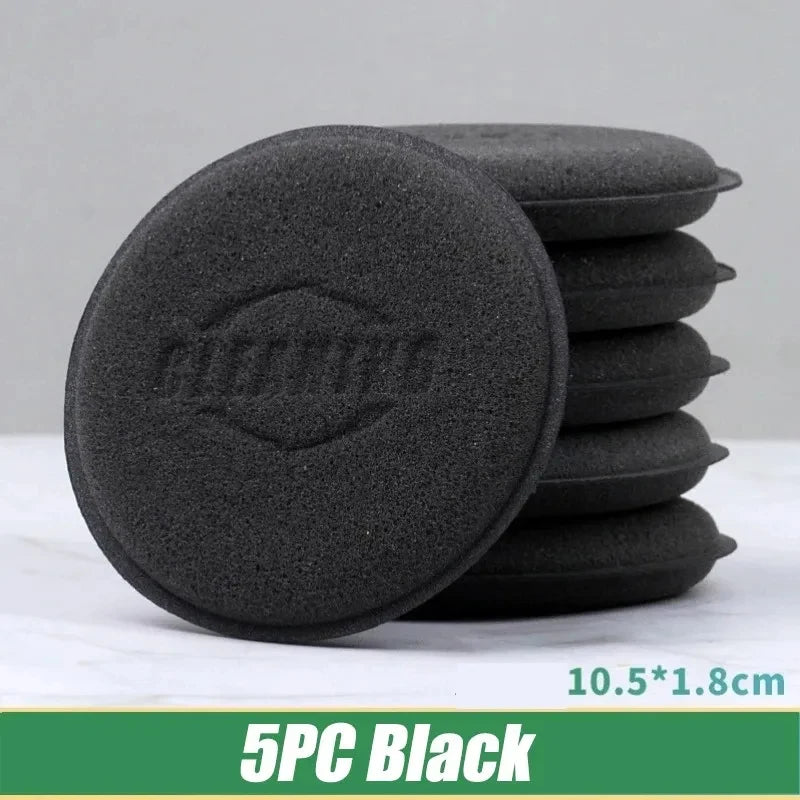 5/15pcs Car Detailing Sponge High Density Foam Applicator Pad Round Polishing Wiping Cleaning Tool For Auto Car Wash Supplies Oasis Select