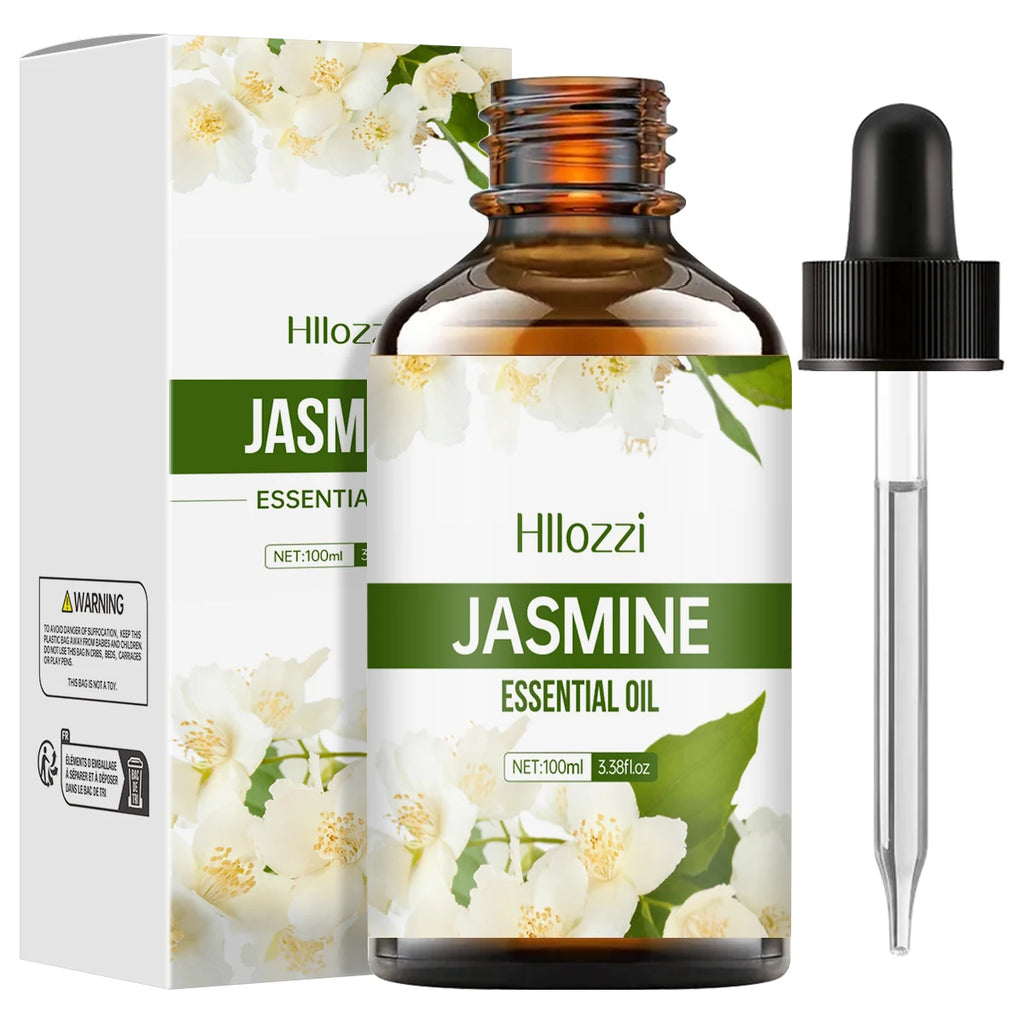 Hllozzi Jasmine Essential Oil 30ml 60ml 100ml | Aromatherapy