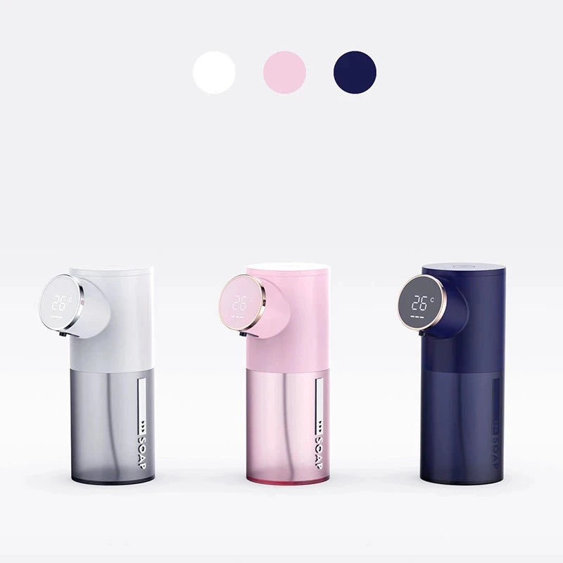 Foam Soap Dispenser Automatic USB Rechargeable 320ml Liquid Soap Dispensers Digital Display Foam Hand Sanitizer Machine For Home Oasis Select