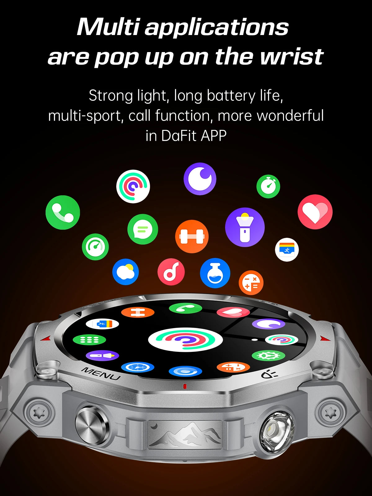 MINGCC Smartwatch – Wireless Calls, Fitness & Health Tracker