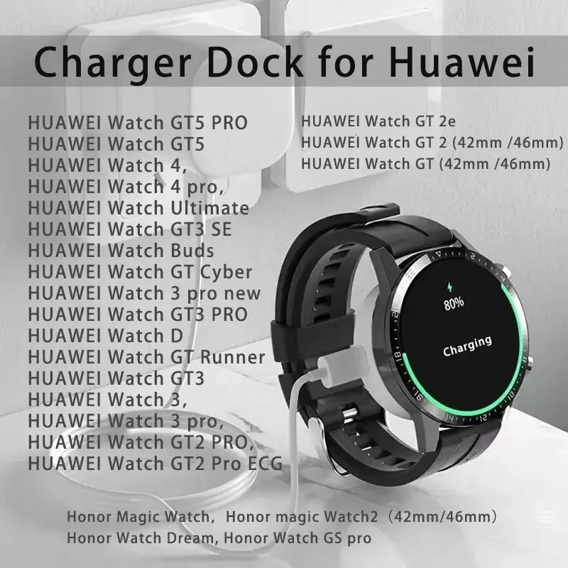 Huawei Watch Charger Base – GT5 GT4 GT3 GT2 Pro & Honor Series Smartwatch Charger Oasis Select