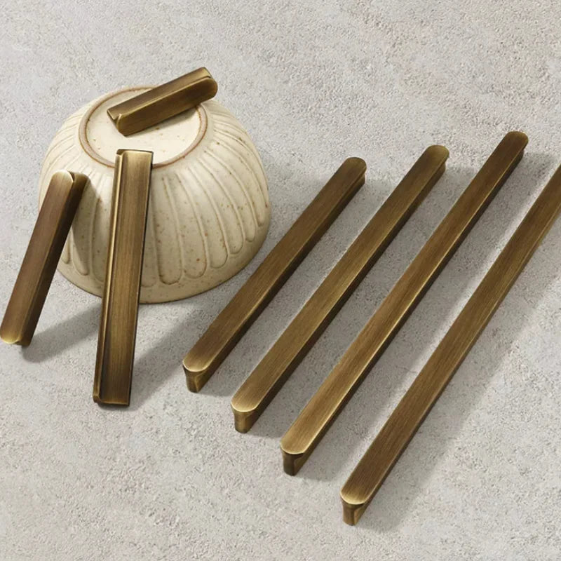 Pure Brass Furniture Vintage Antique Bronze Drawer Cabinet Antique Bronze Solid Wardrobe Minimalist Door and Handle Oasis Select