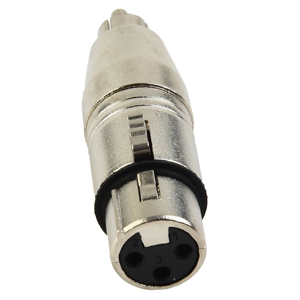 1Pc /Lot XLR Female To RCA Female Audio Adapter Connector For Microphone Speaker Zinc Alloy RCA Adapter Oasis Select
