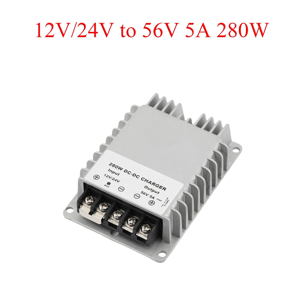 Auto Boost Regulator Step-Up Voltage Power Supply Module For Car Power Converter12V/24V to 56V 3A 5A 168W/280W DC Oasis Select 5A 12V 56V