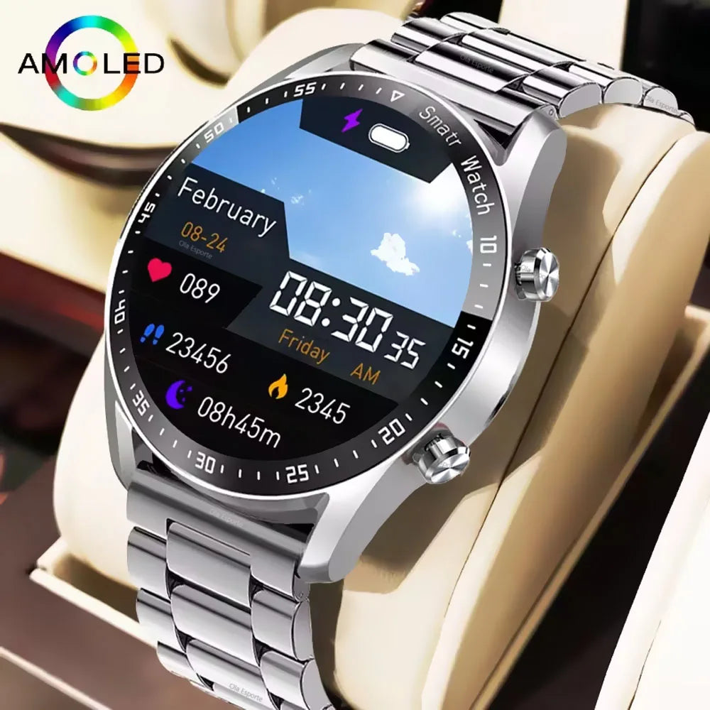 ECG & PPG Bluetooth Smart Watch – GPS, Heart Rate, IP67