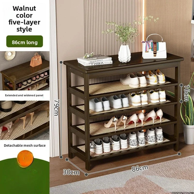 Multi-functional Household shoe cabinet, shoe rack, dustproof shoe change stool, entrance stool integrated space-saving storage Oasis Select Brown K