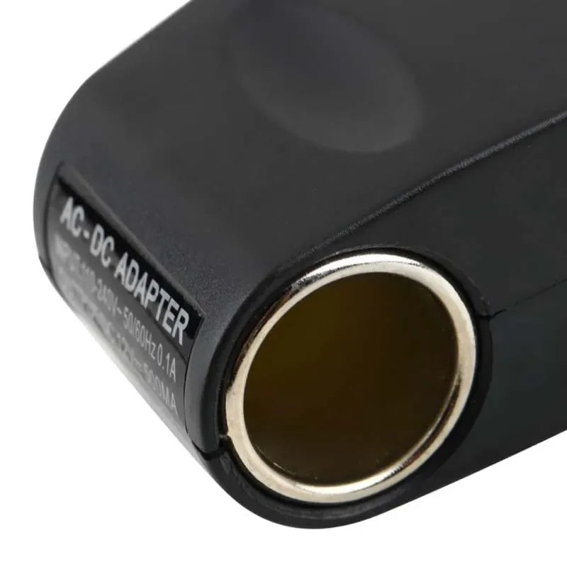 AC to 12V DC Car Cigarette Lighter Wall Power Adapter – EU Plug