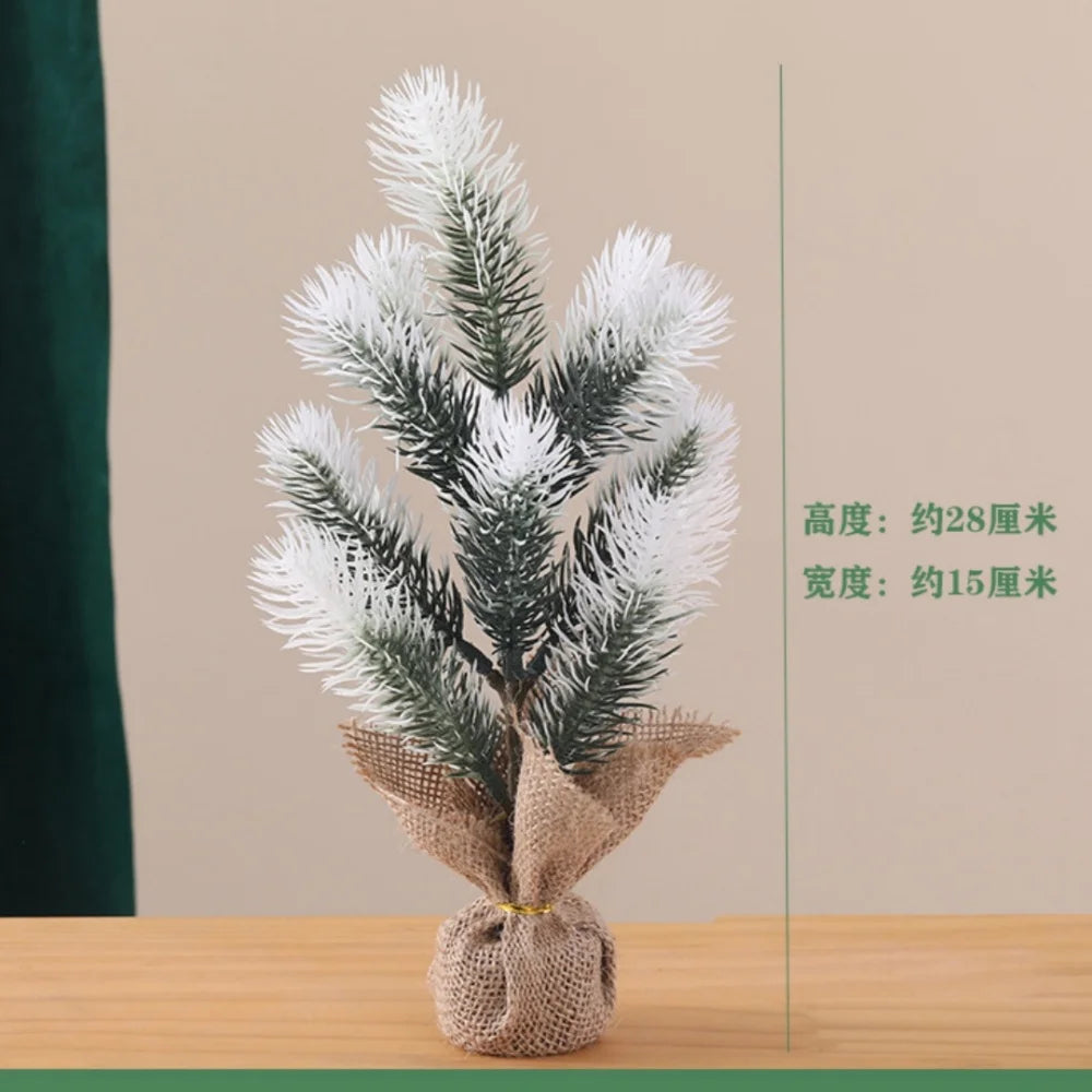 Mini Artificial Christmas Tree Tabletop Ornament | Desk Decor