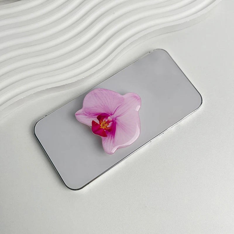 Acrylic Flower Phone Holder Socket Folding Phone Grip Trendy Mobile Phone Ring Buckle Stand For Universal Smartphone Accessories Oasis Select S2