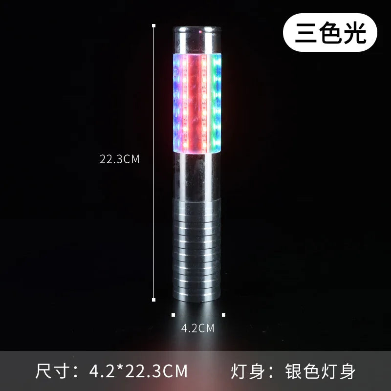 Led Charging, Glowing Flashing Stick, Bar KTV, Handheld Flashing Stick Drinking Atmosphere Extended Atmosphere Champagne Stick Oasis Select Silver RGB