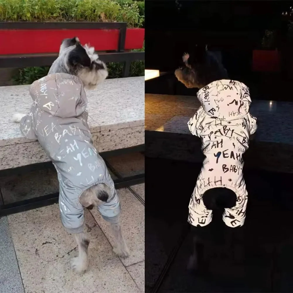 Waterproof Fleece Dog Jumpsuit | Winter Coat for Small Dogs