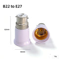 Lamp Holder Converter Compatible Socket Adapter E27 To E14 Converter Insulating B22 To E27 Adapter For Living Room Study Bedroom Oasis Select B22 to E27