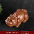 Purple Clay Tea Pet Ornament Fun Cute Pixiu Tea Tray Tea Play Tea Ceremony Oasis Select - Red Clay Version