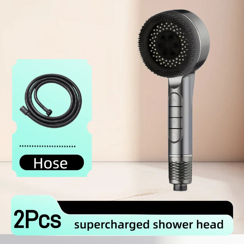 Shower Set with Rain Shower Head Faucet for Bathroom Accessories Water Saving Adjustable Pressure Spray Bathroom Accessories Oasis Select style 3
