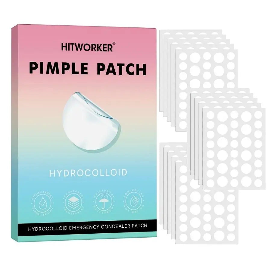 180/360/540/720pcs Hitworker Acne Patches, Hydrogel Cover, Cute Design, Suitable for All Light Skin Tones, Daily Use & Photo Pro Oasis Select 540pcs