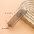 Toothpick Dispenser Portable Transparent Toothpick Holder Reusable Toothpick Storage Box Cotton Swab Case Needle Cases Storage Oasis Select Black
