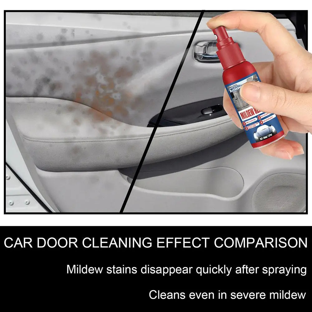 30ml Car Mildew Remover Multi-Functional Car Interior Cleaner Spray Stains Remover for Leather Fabric Car Seat Care Oasis Select
