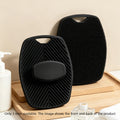5pc Soft Silicone Exfoliating Brush Cleanser Manual Body Cleansing Body Care Scrubber Shower Gentle Massage Bath Brush For Men Oasis Select GJ45-black-02