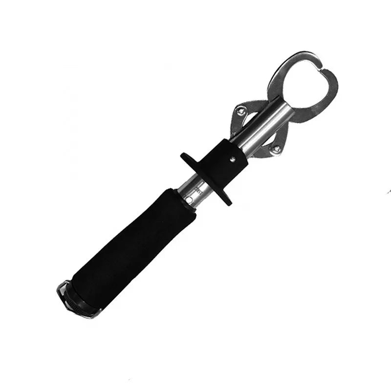 Fish Control Device Stainless Steel Belt Weighing with Ruler Fish Lock Fish Clamp Fish Catch Device Fish Clamp Fishing Gear Oasis Select