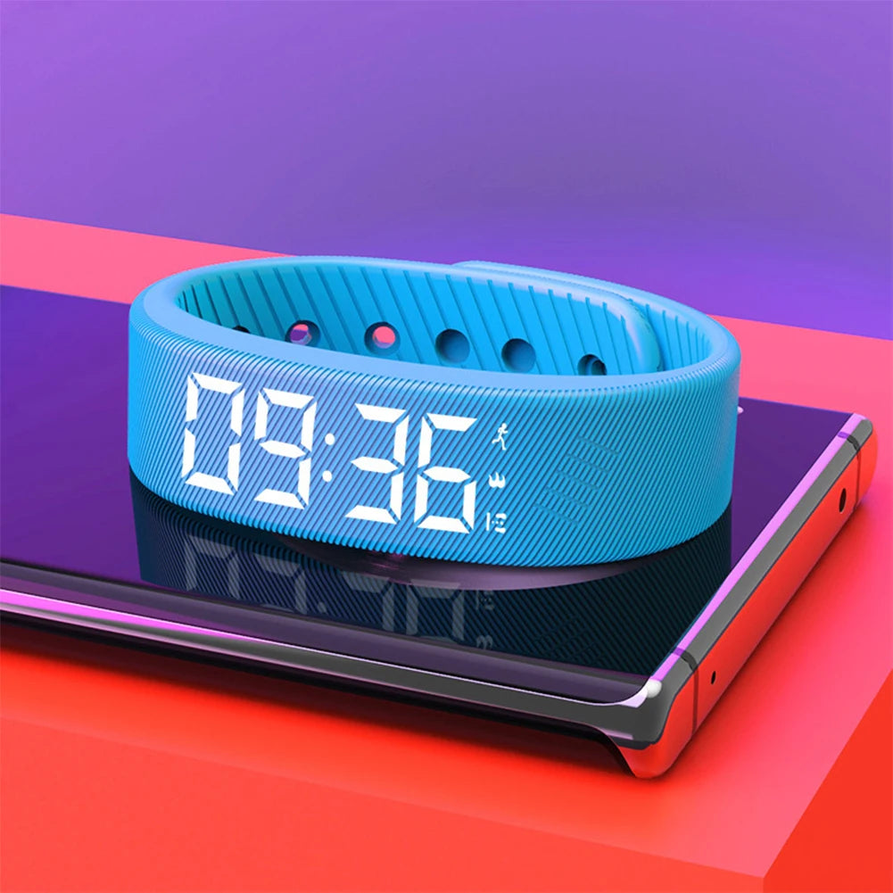 LED Digital Smart Wristbands Waterproof Smart Clock Smartband With Running Pedometer Monitor Smart Band Vibration Alarm Reminder Oasis Select