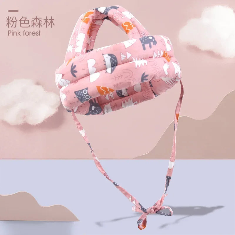 Soft Comfortable Head Security & Protection Adjustable Hats Baby Toddler Cap Anti-collision Protective Hat Baby Safety Helmet Oasis Select Pink Forest