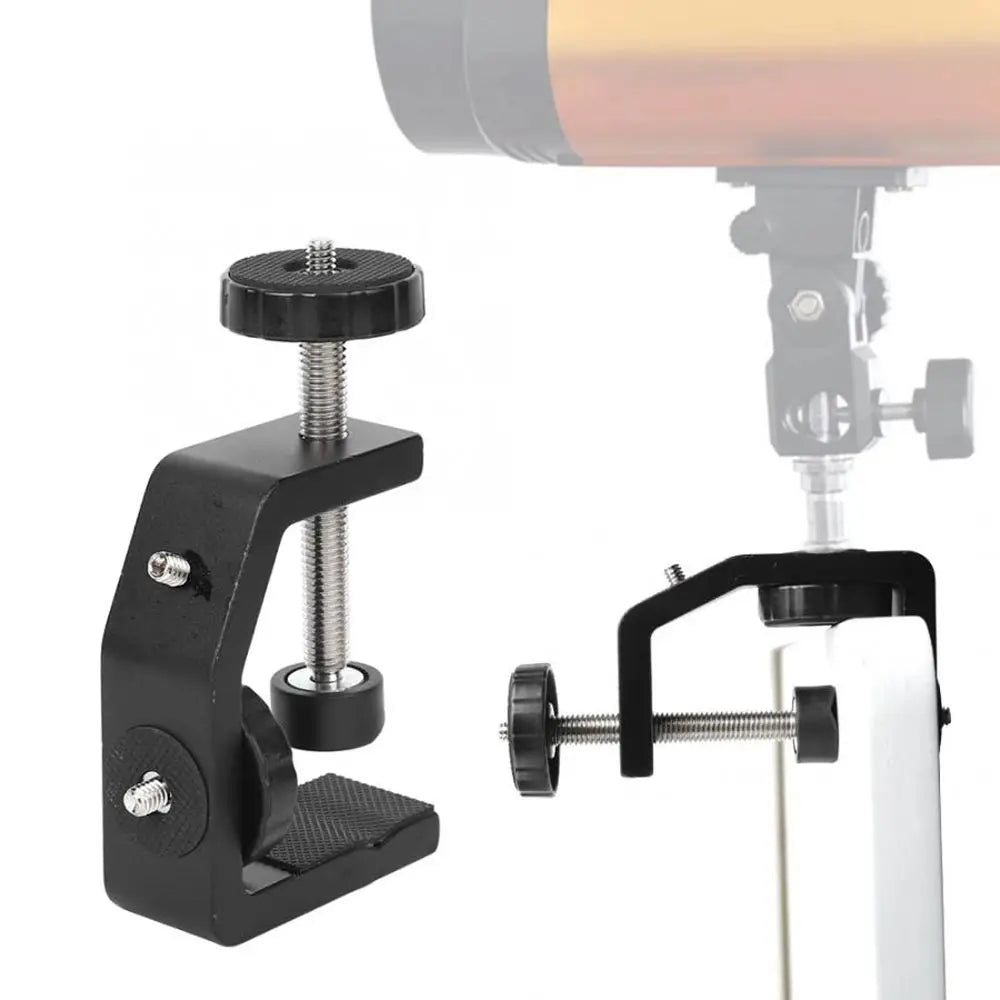 Light Support Stand Clip 1/4 inch Screw Desktop Mount C-Type Clamp Desk Fixed Holder Clip Camera Lamp Clamp Tripod Stand Clamp Oasis Select