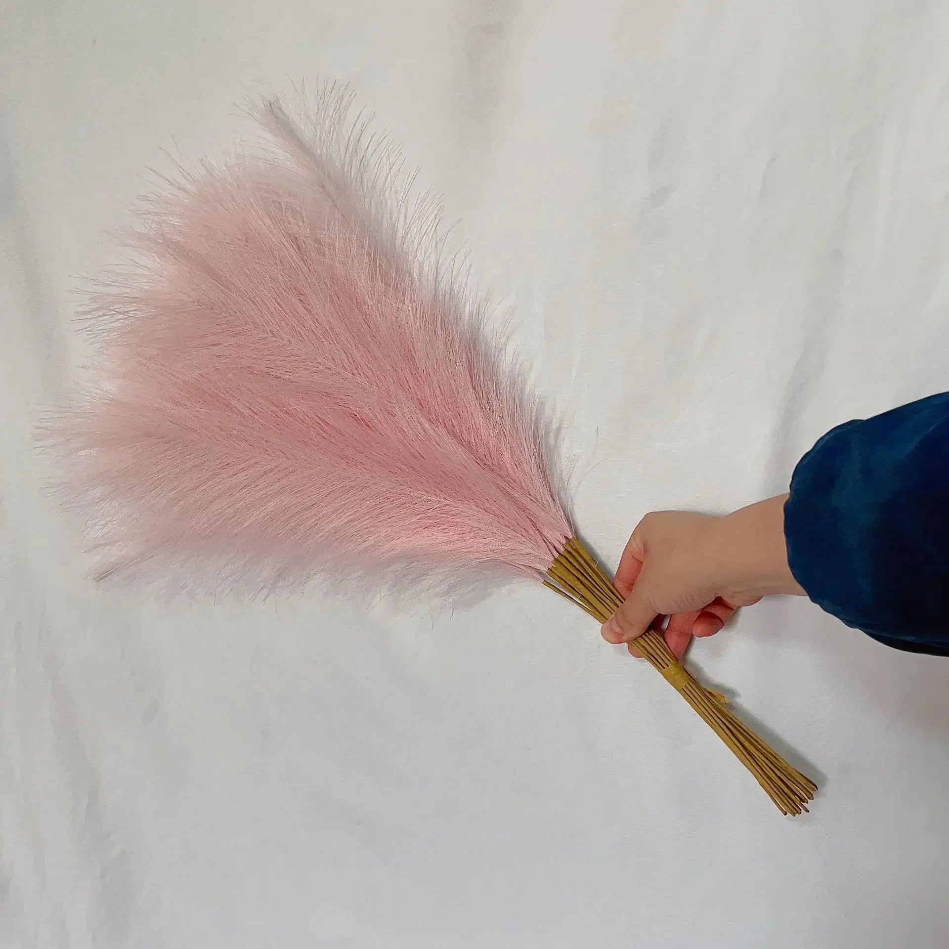 55CM Fluffy Pampas Grass Boho Decor Flower Fake Plant Reed Simulated Wedding Party Home Decoration Artificial Flowers Oasis Select PK 1pc