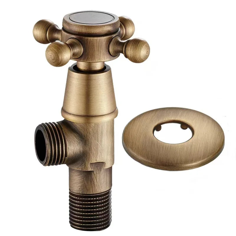 Vintage Solid Brass Single Handle Faucet for Washing Machine Wall Mounted Water Tap Oasis Select A